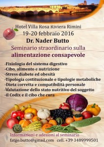 Seminario straordinario sulla alimentazione consapevole @ Hotel Villa Rosa | Rimini | Emilia-Romagna | Italia